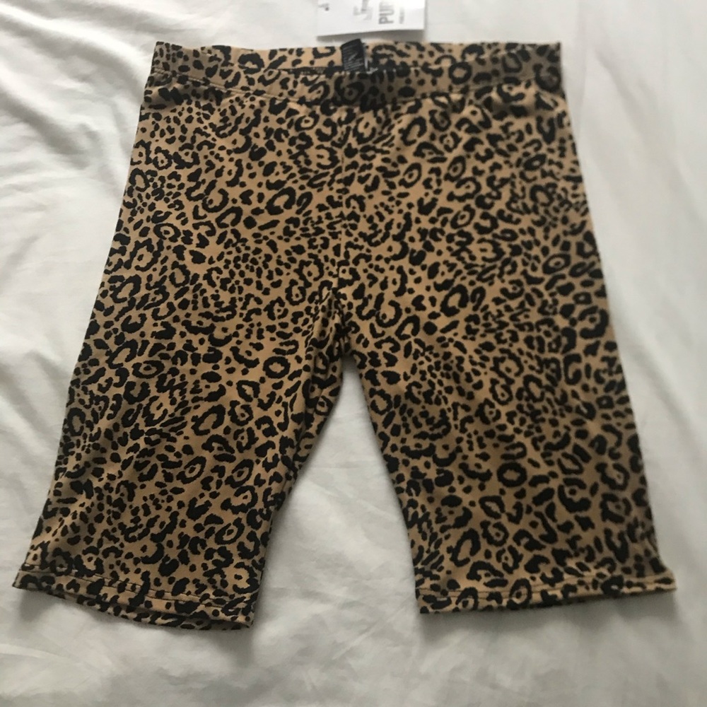Women’s Leopard Print Biker Shorts